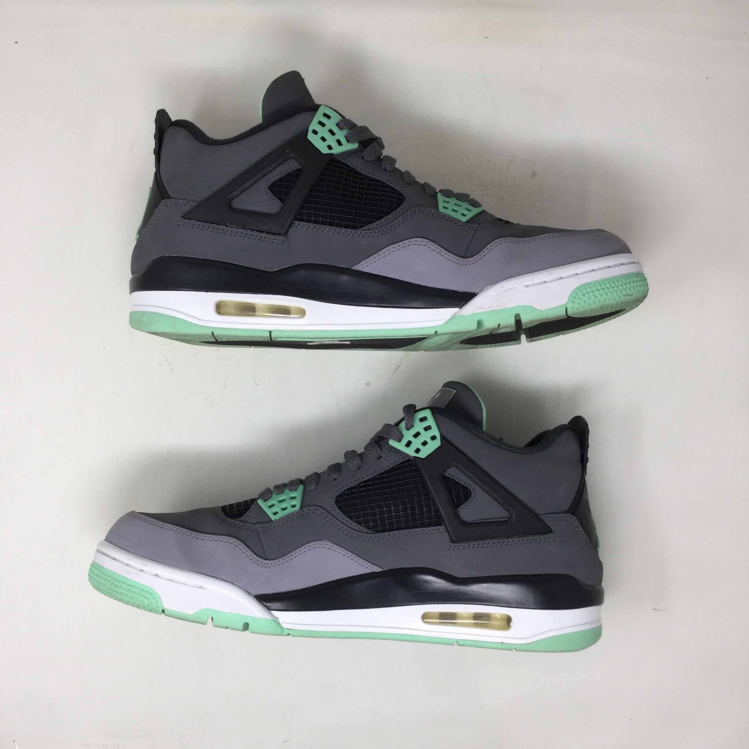 Jordan 4 Retro Green Glow Jordan Retro 4 Green Glow 2013 Jordan Hang Tag included | Depop main image 4