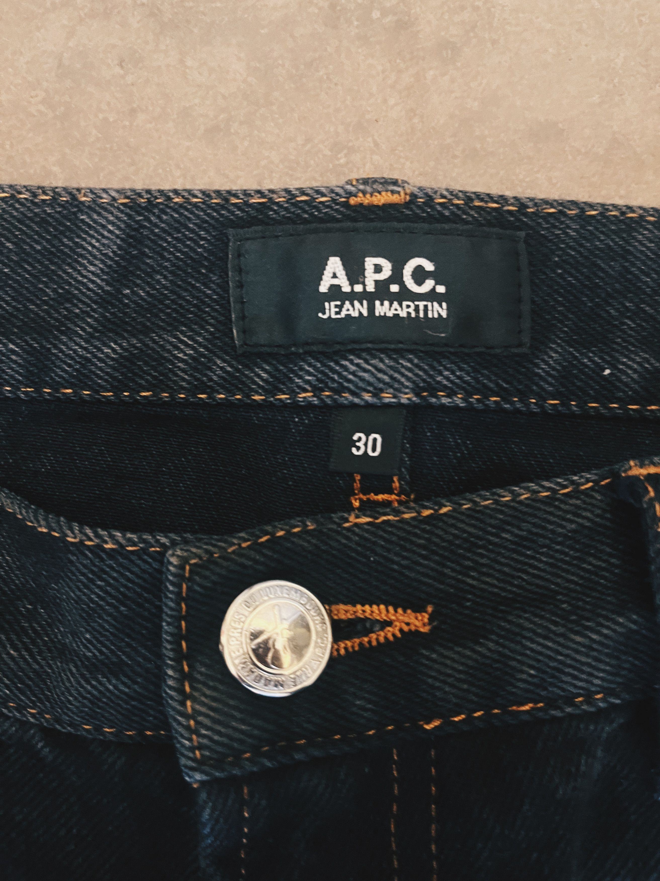 A.P.C. A.P.C "Martin" denim black stonewashed Size US 30 / EU 46 - 2 Thumbnail