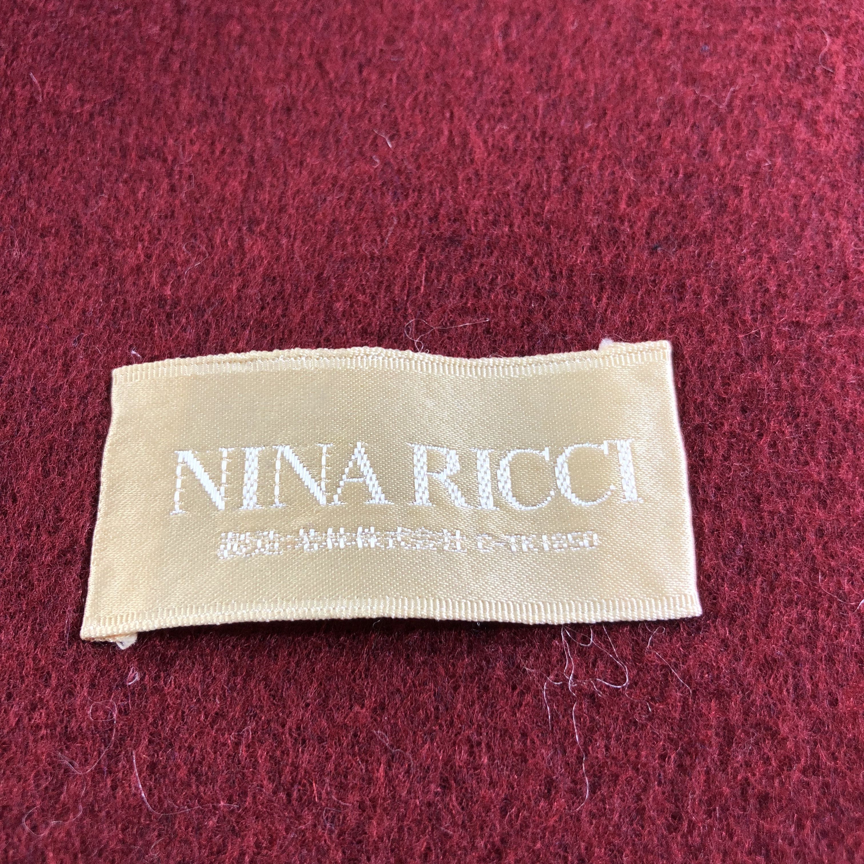 Nina Ricci Nina Ricci Wool Scarf Muffler V1972 Size ONE SIZE - 5 Thumbnail