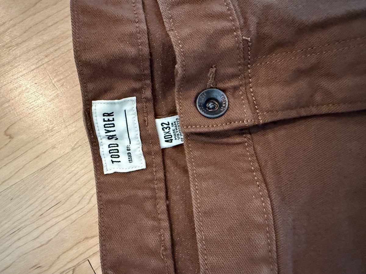 Todd Snyder Todd Snyder slim fit chino brown Size US 40 / EU 56 - 2 Thumbnail