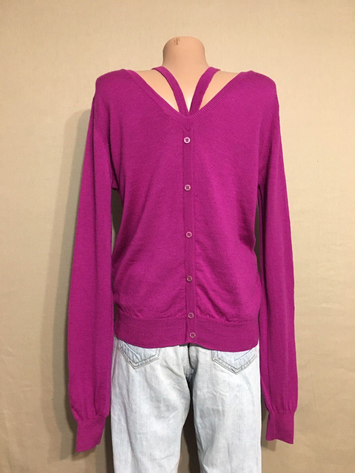 Frankie Morello Frankie Morello Milan Purple Wool Designer Sweater Size L Size L / US 10 / IT 46 - 4 Thumbnail