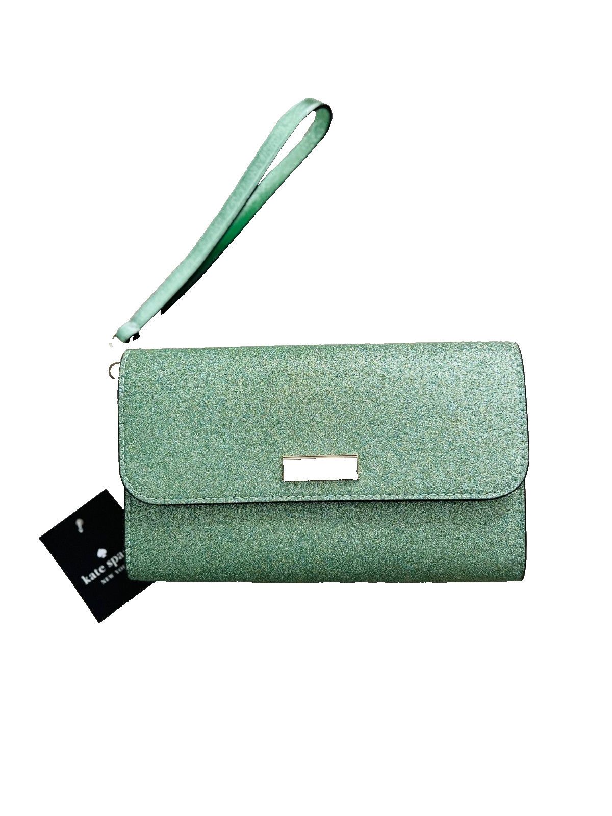 Kate Spade Kate Spade New York Kenzie Glitter Wristlet Clutch Seawater Size ONE SIZE - 5 Thumbnail