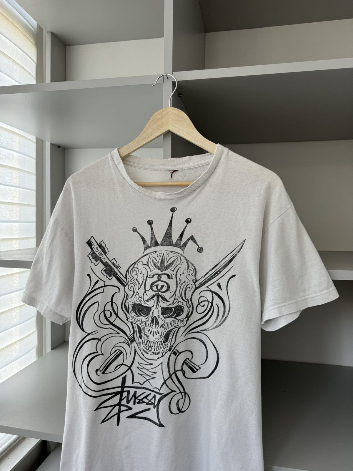 Stussy × Vintage Stussy Vintage 90s Retro Skull Logo Tee Size US M / EU 48-50 / 2 - 5 Thumbnail