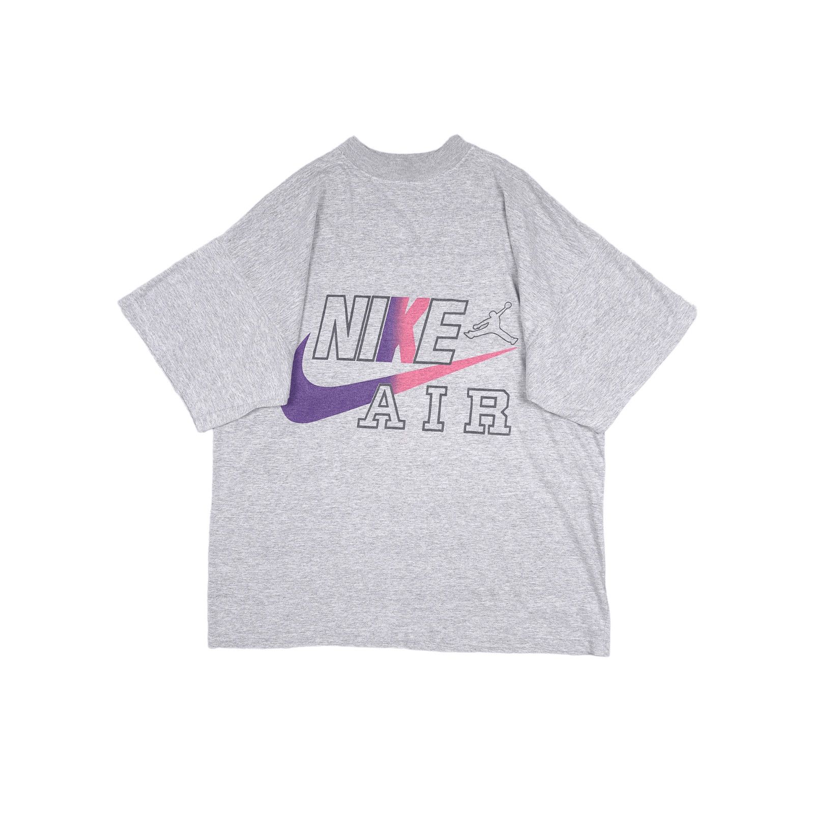 Nike × Vintage 💎 Vintage 90s Nike Air Big Logo Swoosh T-Shirt Tee Boxy Size US XL / EU 56 / 4 - 1 Thumbnail