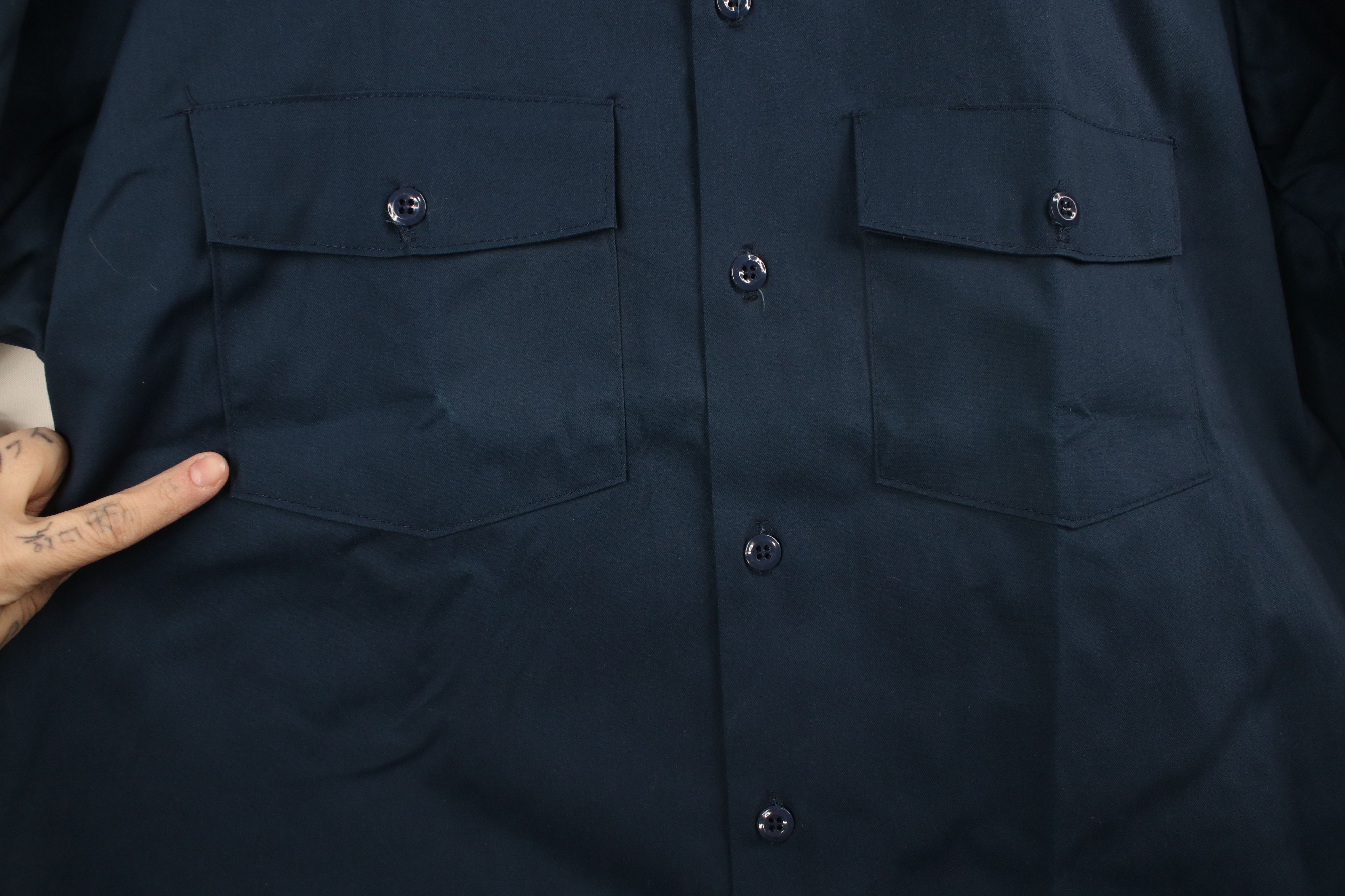 Dickies × Vintage Vintage 70s Dickies Workwear Mechanic Collared Button Shirt Size US M / EU 48-50 / 2 - 5 Thumbnail