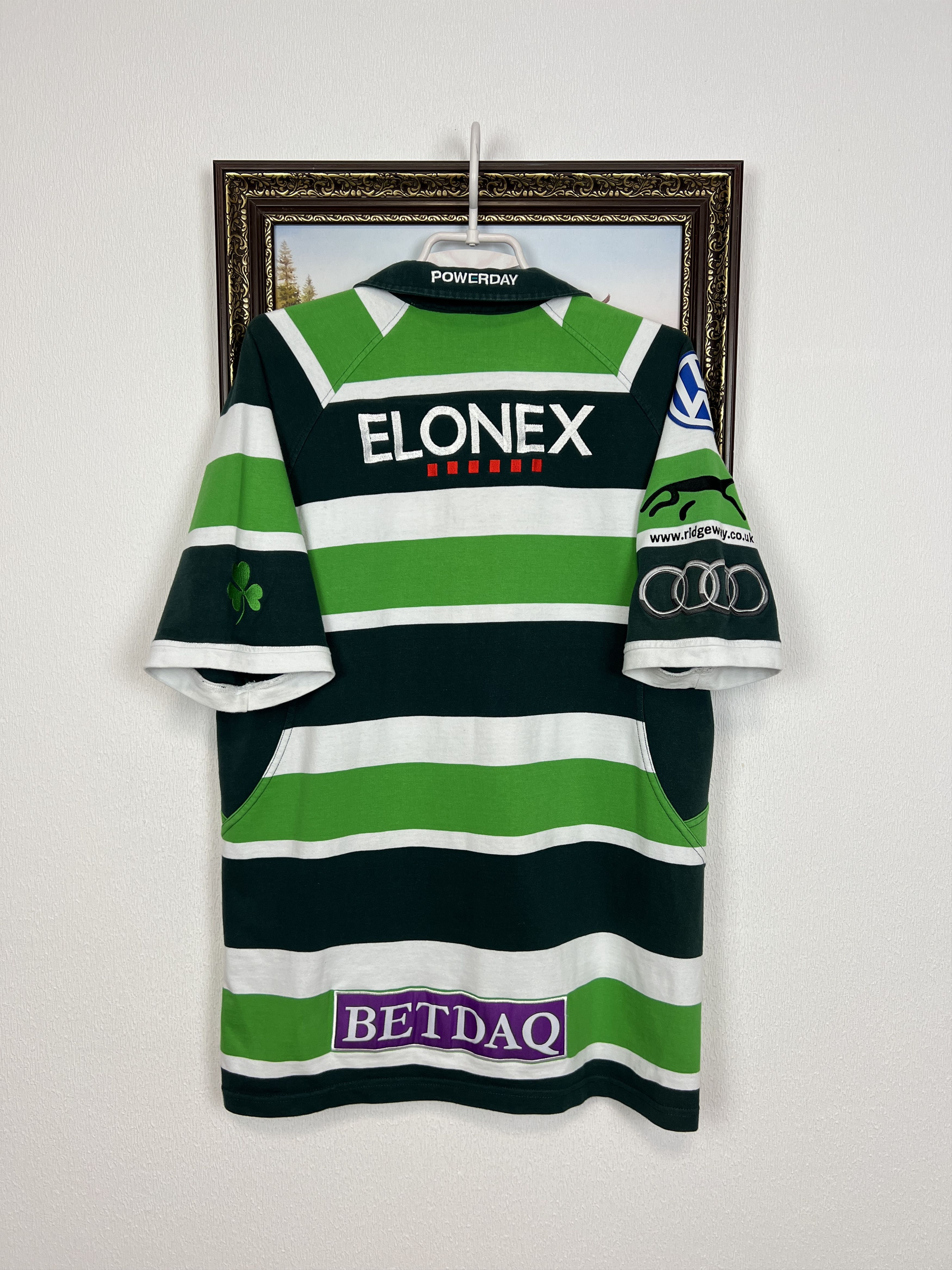 Vintage Vintage London Irish Rugby Union Jersey ISC Powerday Size US L / EU 52-54 / 3 - 12 Thumbnail