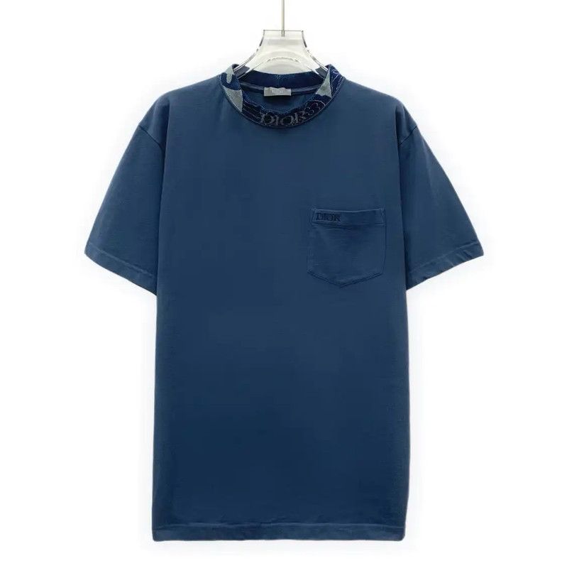 Dior Dior Men's Blue Cotton T-Shirt 0089 Size US S / EU 44-46 / 1 - 1 Thumbnail