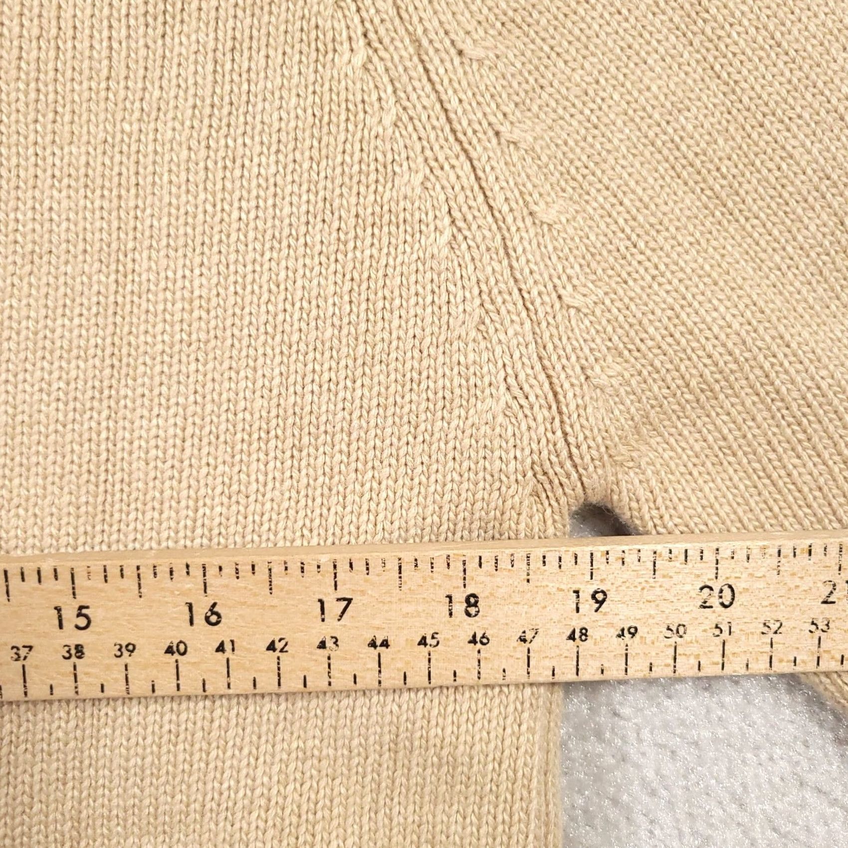 Vintage Cartise Beige Cowl Neck Sweater Wool Blend Grommets Medium Womens Size M / US 6-8 / IT 42-44 - 4 Thumbnail