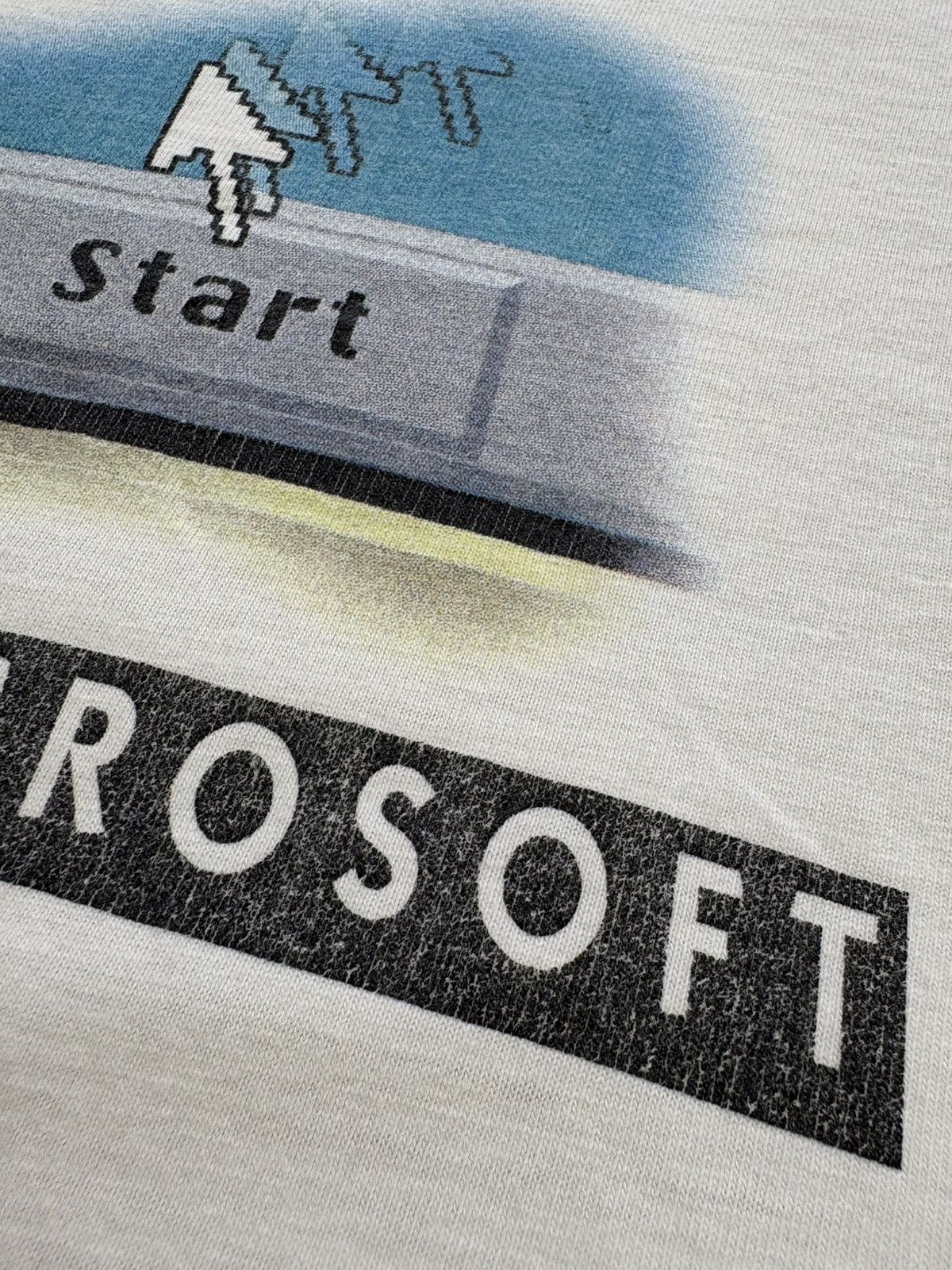 Microsoft Vintage 90s Microsoft Press Windows Start T-Shirt Computer Size US L / EU 52-54 / 3 - 8 Thumbnail