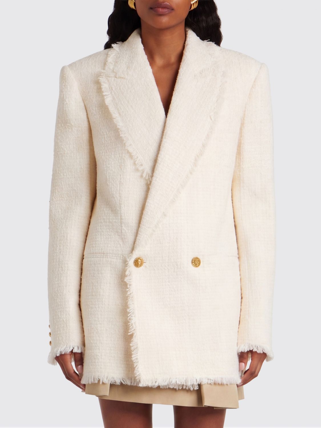 Balmain Balmain Jacket Woman White Size XS / US 0-2 / IT 36-38 - 1 Thumbnail