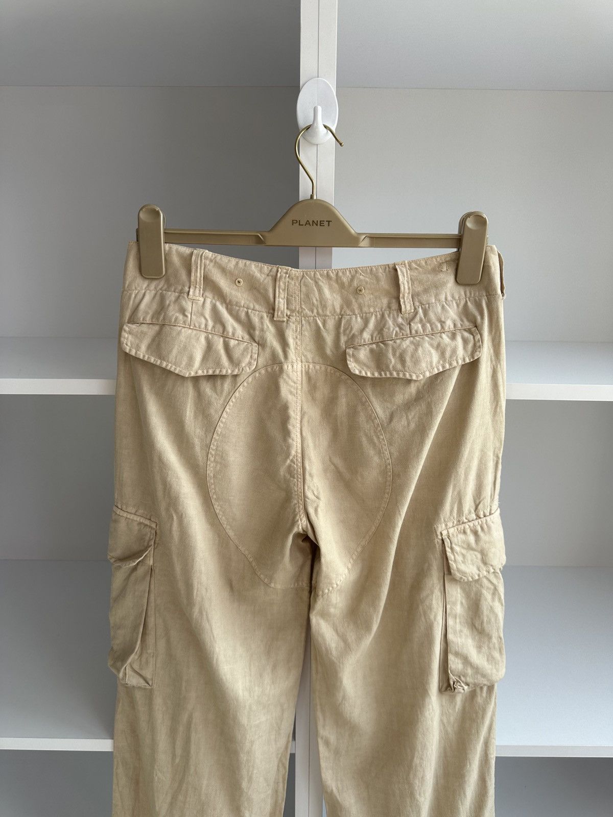 Vintage Vintage Polo Ralph Lauren Woman Linen Cargo Pants Size 30" / US 8 / IT 44 - 8 Thumbnail