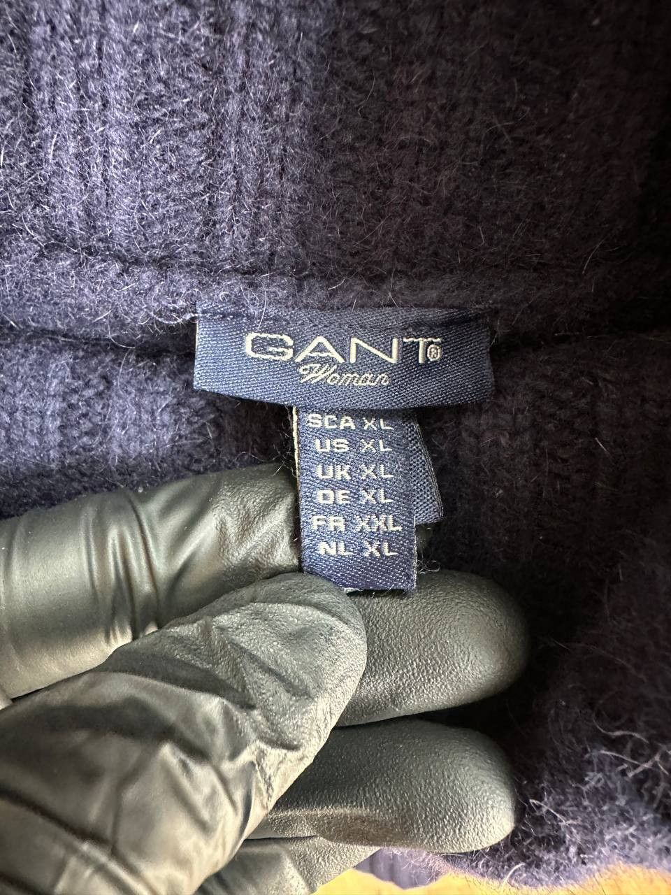 Gant GANT Lambswool Angora Turtleneck Crest Logo Knit Jumper Size XL / US 12-14 / IT 48-50 - 10 Thumbnail