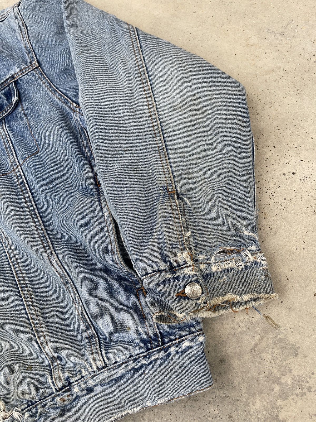 Other Vintage Distressed 90s Cold Storage Denim Jacket Size US XXL / EU 58 / 5 - 6 Thumbnail