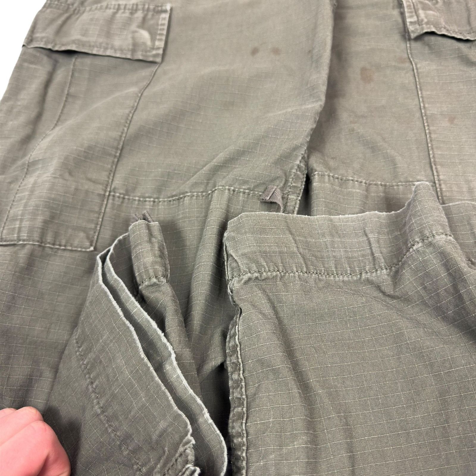 Carhartt Carhartt Mens Olive Green Straight Regular Cargo Pants 32x30 Size US 32 / EU 48 - 7 Thumbnail