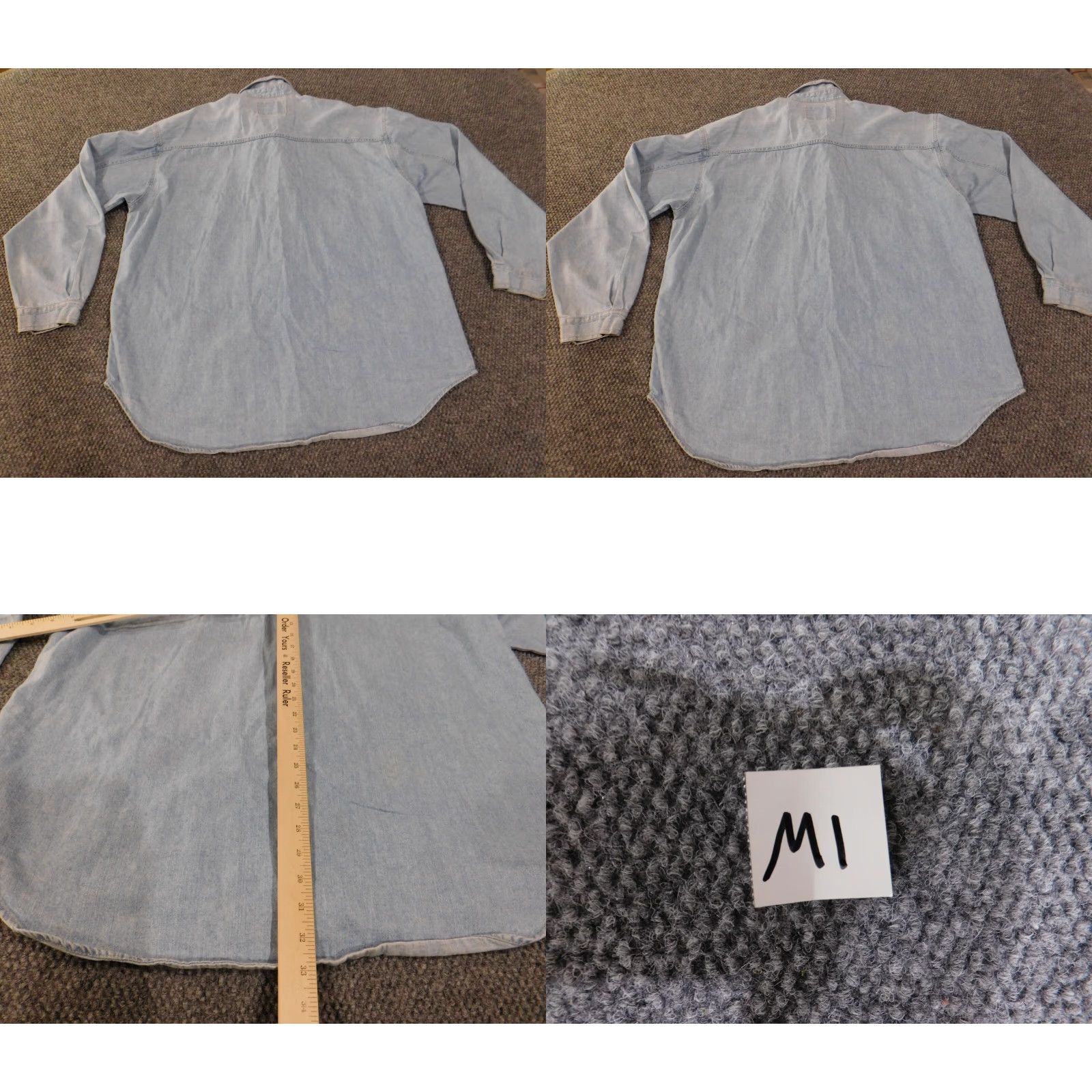 Levi's VINTAGE Levi's Denim Shirt XL Mens Button Up Red Tab Retro Button Up 90s Denim Shirt 90s Mens L Size US XL / EU 56 / 4 - 9 Thumbnail