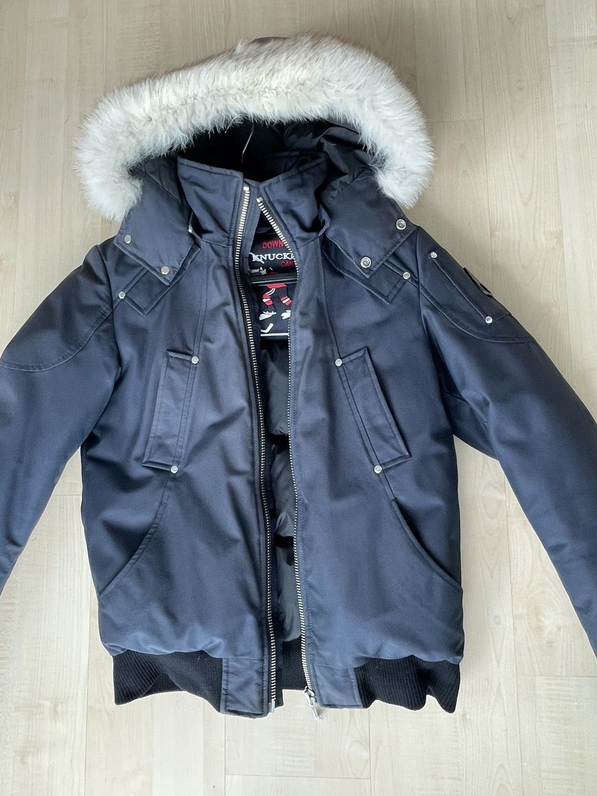 Moose Knuckles Moose Knuckles Navy Bomber Small Size US S / EU 44-46 / 1 - 1 Thumbnail