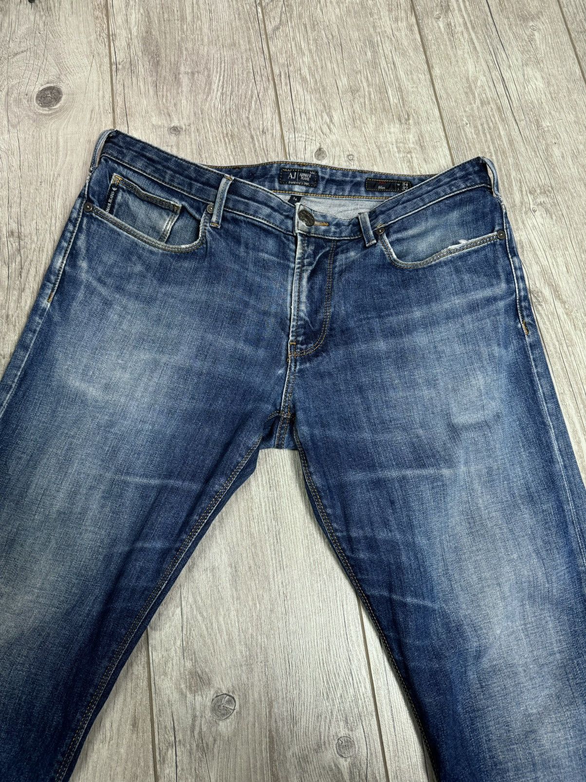 Armani Armani Jeans metal logo luxury Japanese style size 34 Size US 34 / EU 50 - 15 Thumbnail