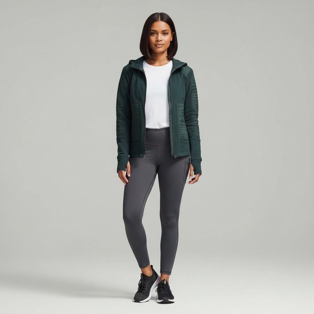 Lululemon LULULEMON FLEECY KEEN II QUILTED JACKET REMOVABLE HOOD Green Size S / US 4 / IT 40 - 9 Thumbnail