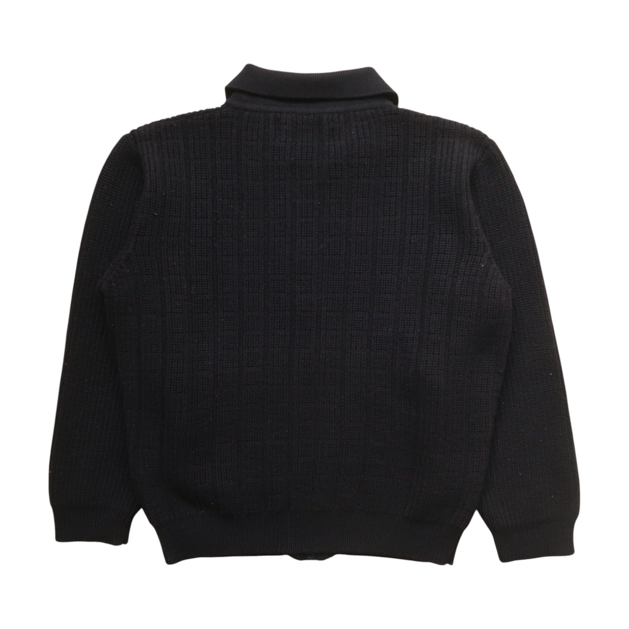 Ermenegildo Zegna × The Elder Statesman Ermenegildo Zegna Yachting Cable Square Knit Fuzzy Jacket Size US M / EU 48-50 / 2 - 2 Thumbnail