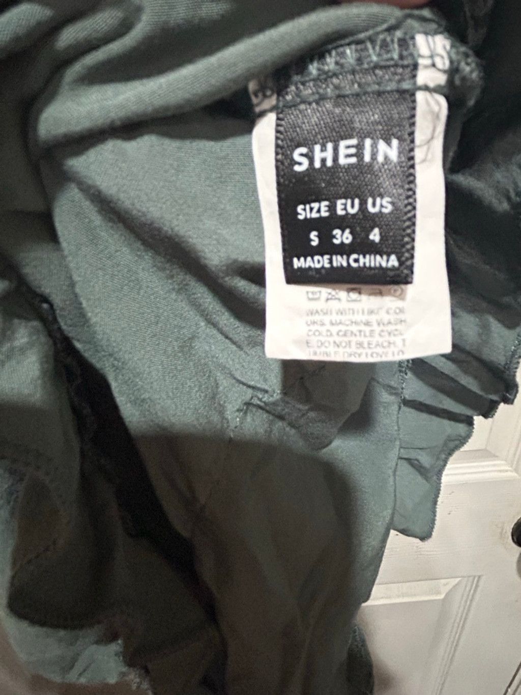 Shein Women's SHEIN Dark Green Ruffled Mini Dress S Size S / US 4 / IT 40 - 7 Thumbnail