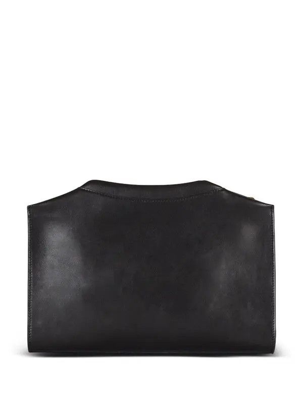 Balmain o1s1wg111225 Size:OS/Leather Clutch in Black Size ONE SIZE - 3 Thumbnail