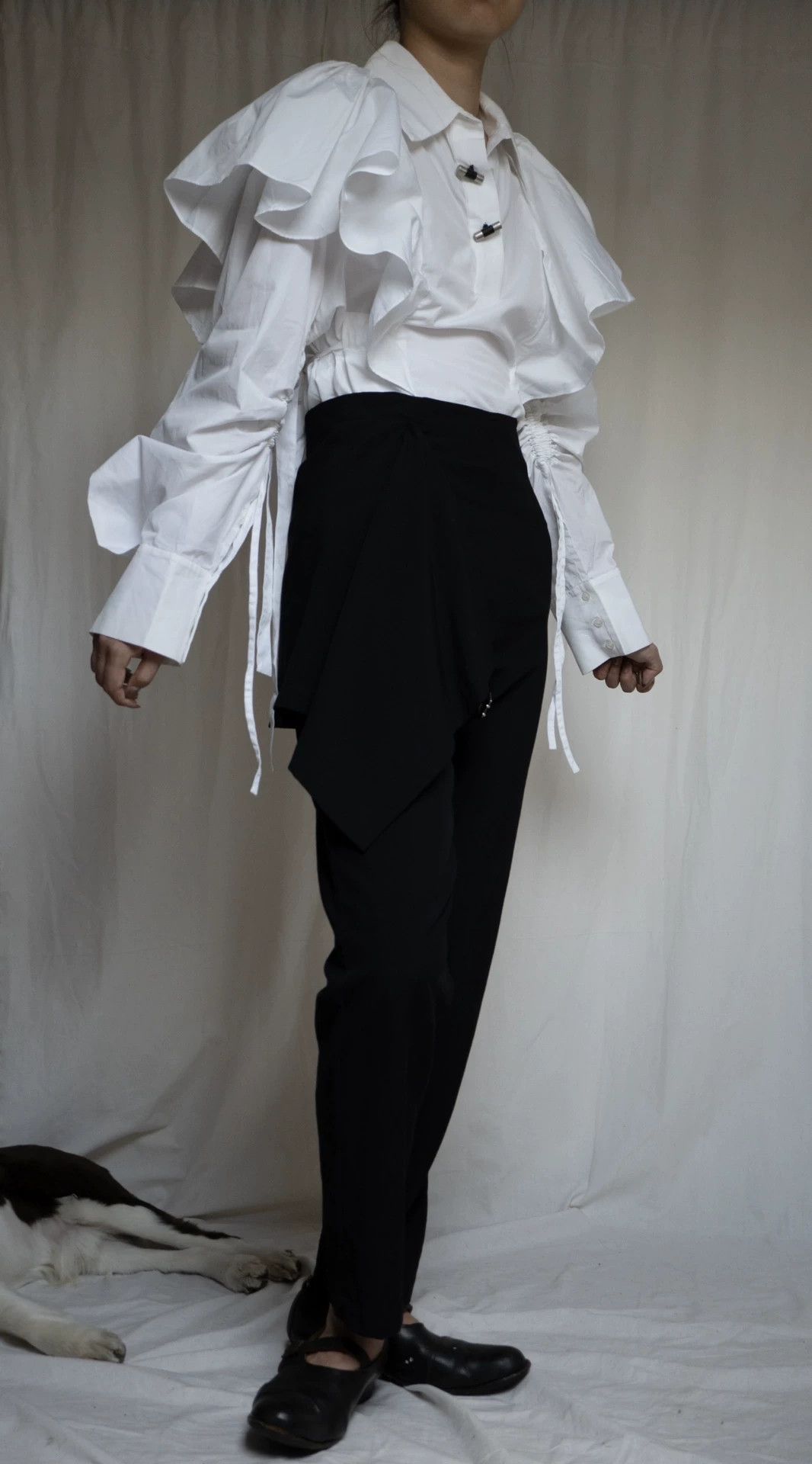 Comme des Garcons COMME des GARÇONS 1997 Tricot Wrap Narrow Wool Pants Size 26" / US 2 / IT 38 - 7 Thumbnail