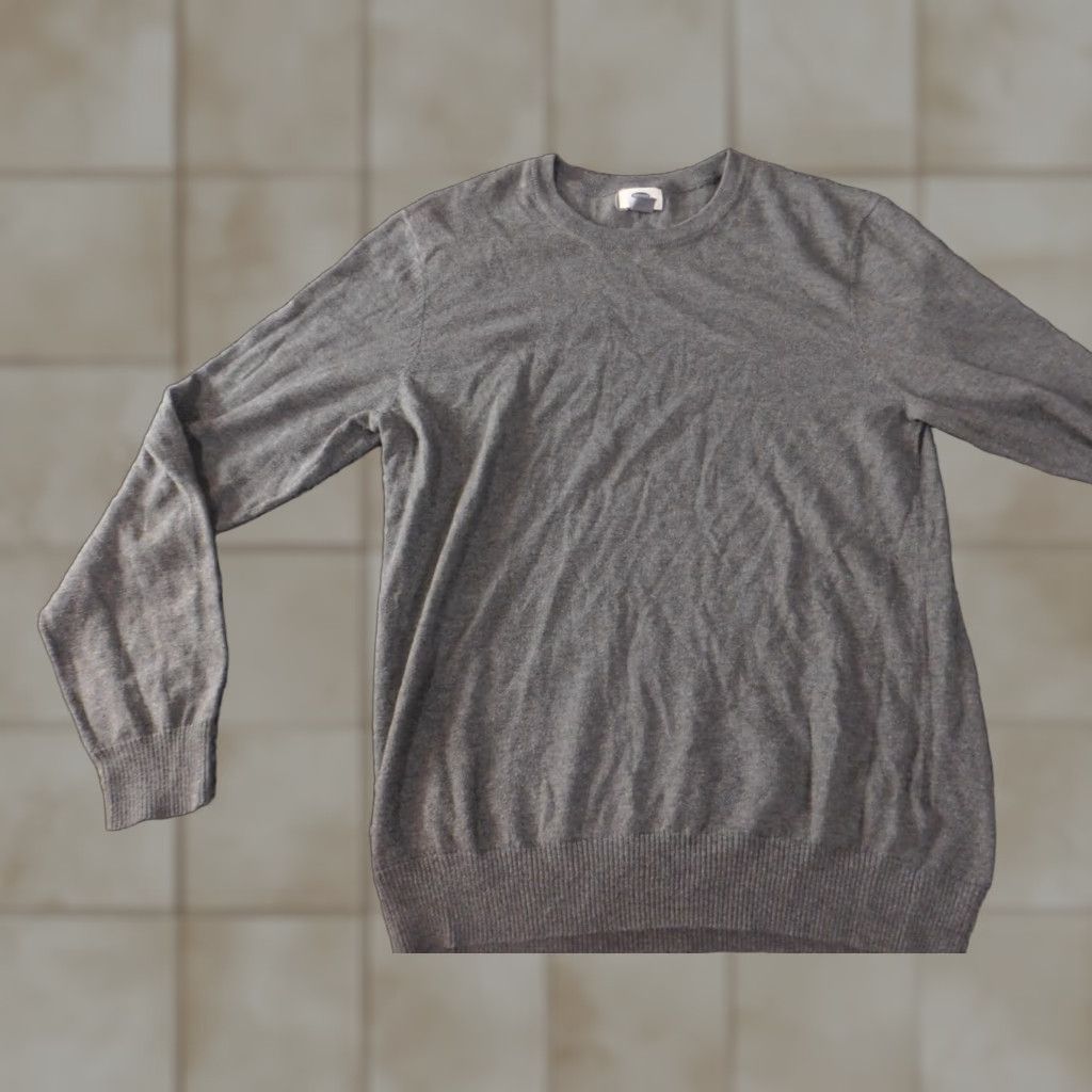 Old Navy Old Navy Womens Sweater Pullover V-Neck Gray M Casual Knit Puff Sleeve Button Bow Regular Size M Womens Size M / US 6-8 / IT 42-44 - 1 Thumbnail