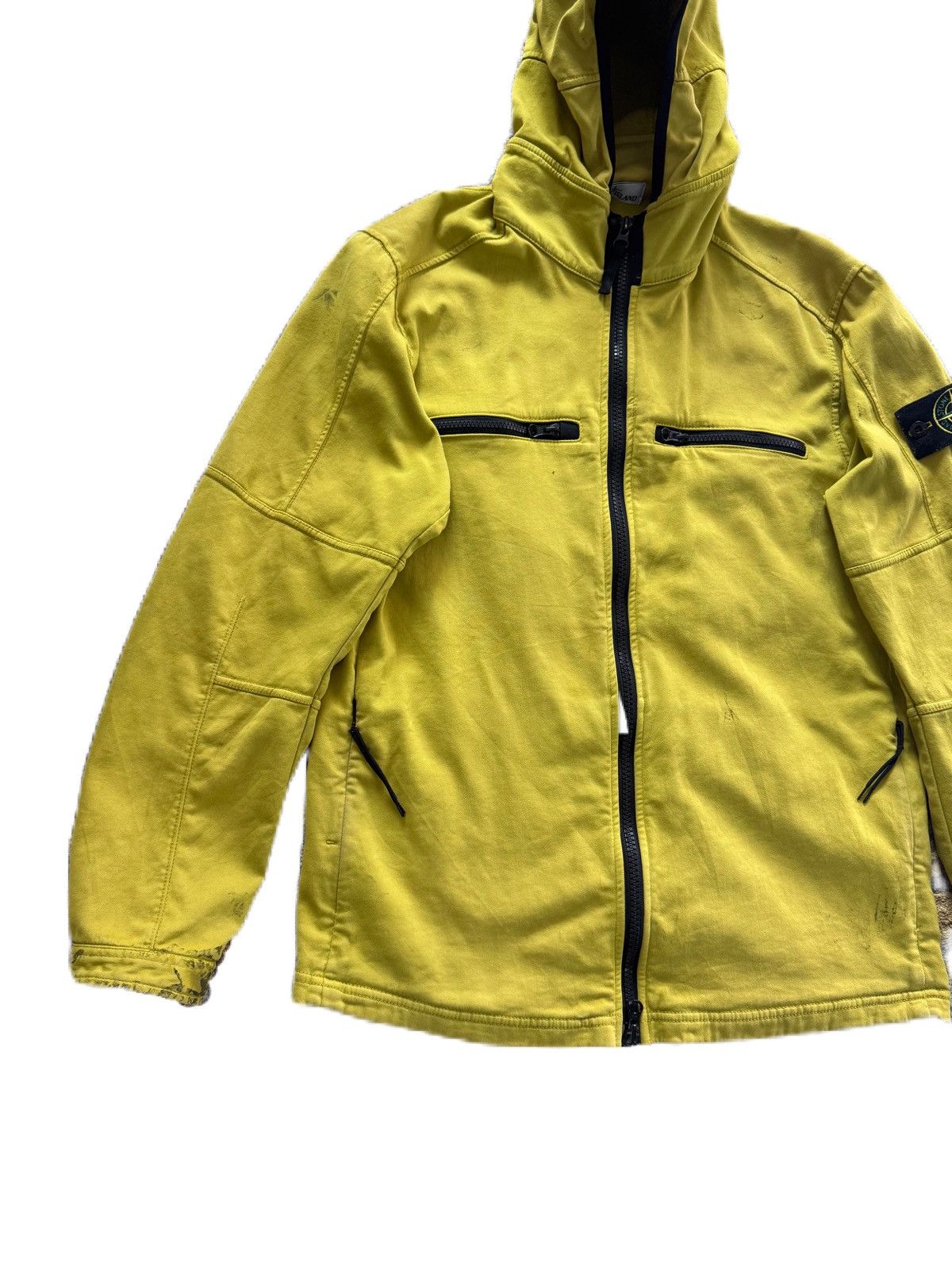 Stone Island Stone Island Apple Green Zipper Jacket With Hoodies Size US L / EU 52-54 / 3 - 3 Thumbnail