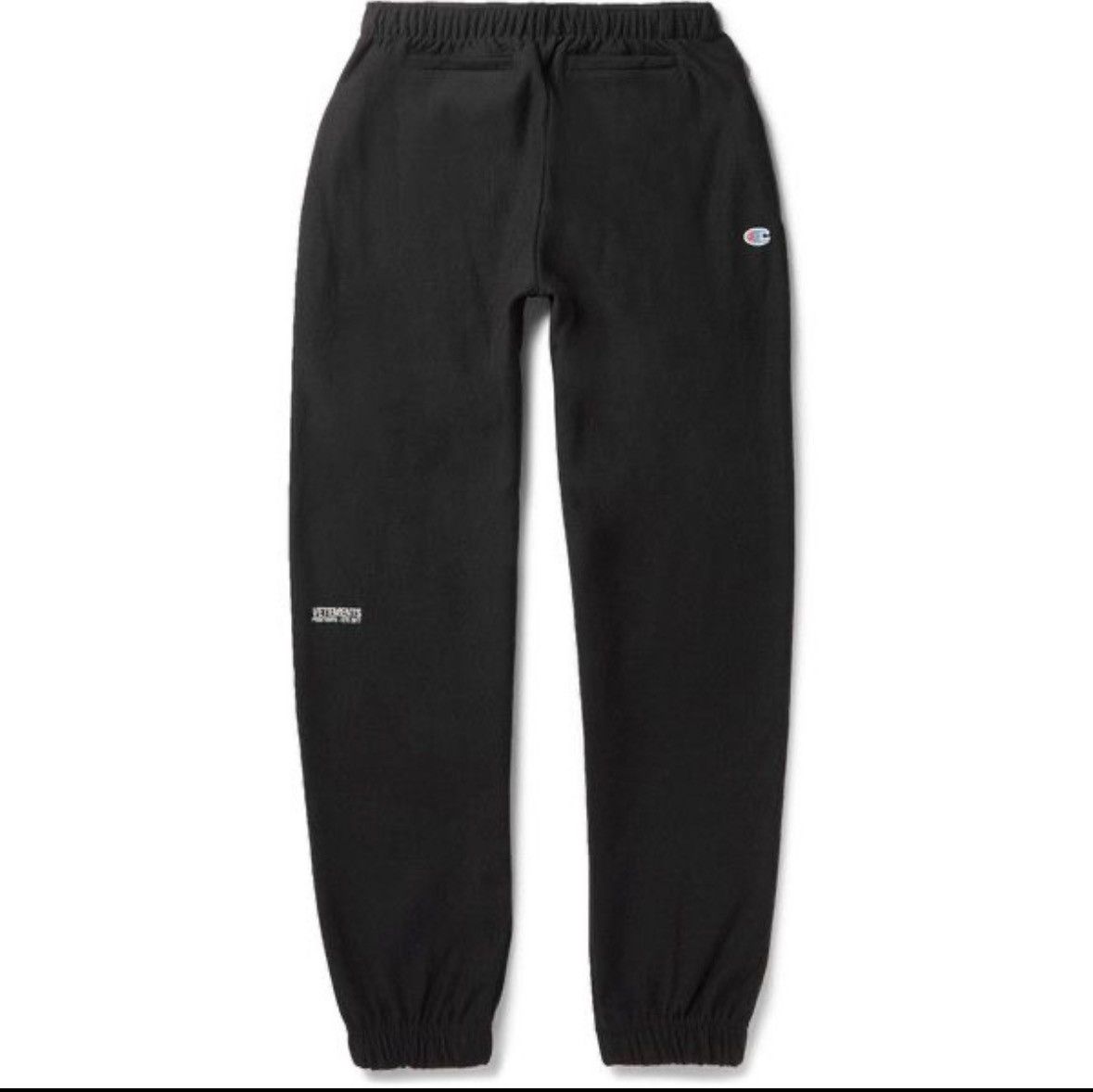 image of Vetements X Champion Loopback Sweatpants in Black, Men's (Size 30)