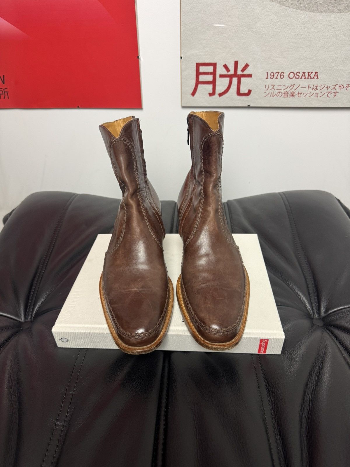 Leather Vintage Lloyd Luxury Brown Leather Chelsea Boots Shoes Rare Size US 9 / EU 42 - 2 Thumbnail