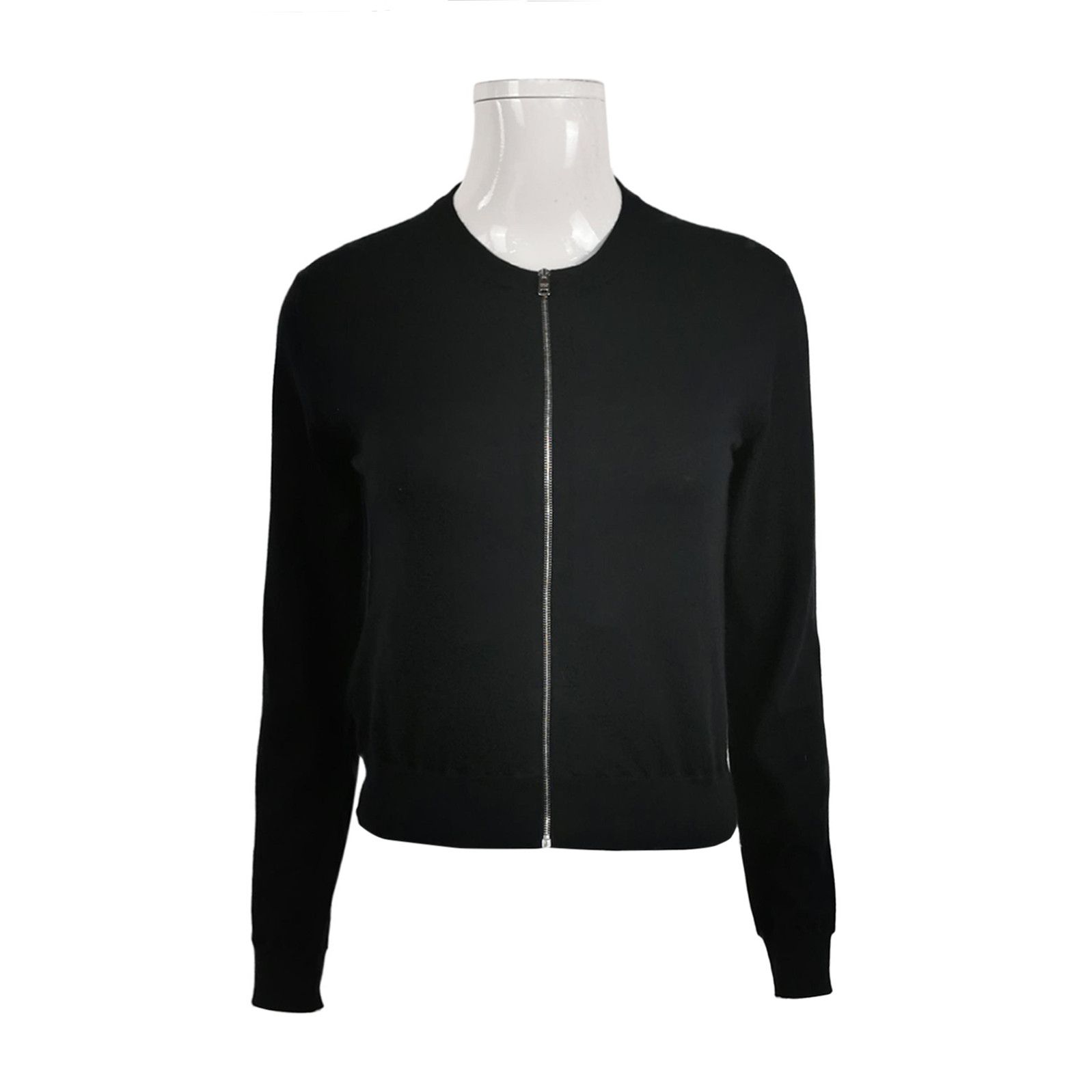 Prada Prada Black Cashmere Zip Cardigan Sweater - dmc Size XXS / US 00 / IT 34 - 1 Thumbnail