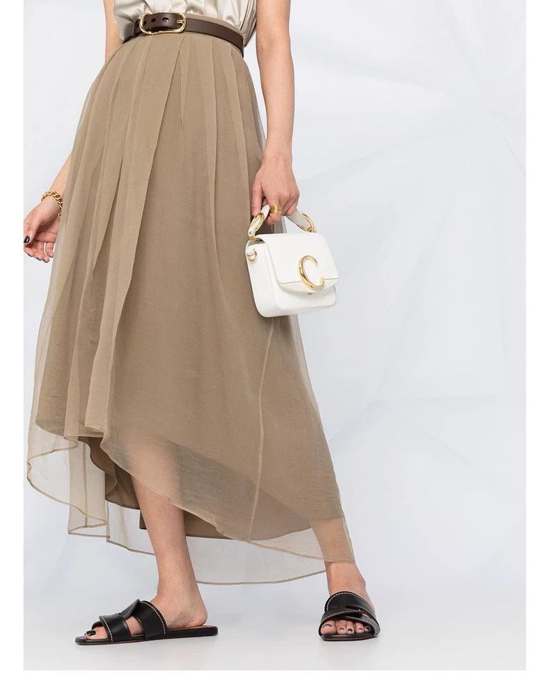 Brunello Cucinelli Brunello Cucinelli Silk dress skirt - dmc Size US 31 - 1 Thumbnail