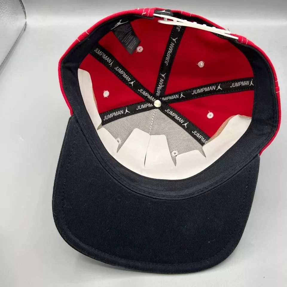 Jordan Brand Air Jordan Hat Men Red Embroidered Jumpman Snap Back Cap Size ONE SIZE - 5 Thumbnail