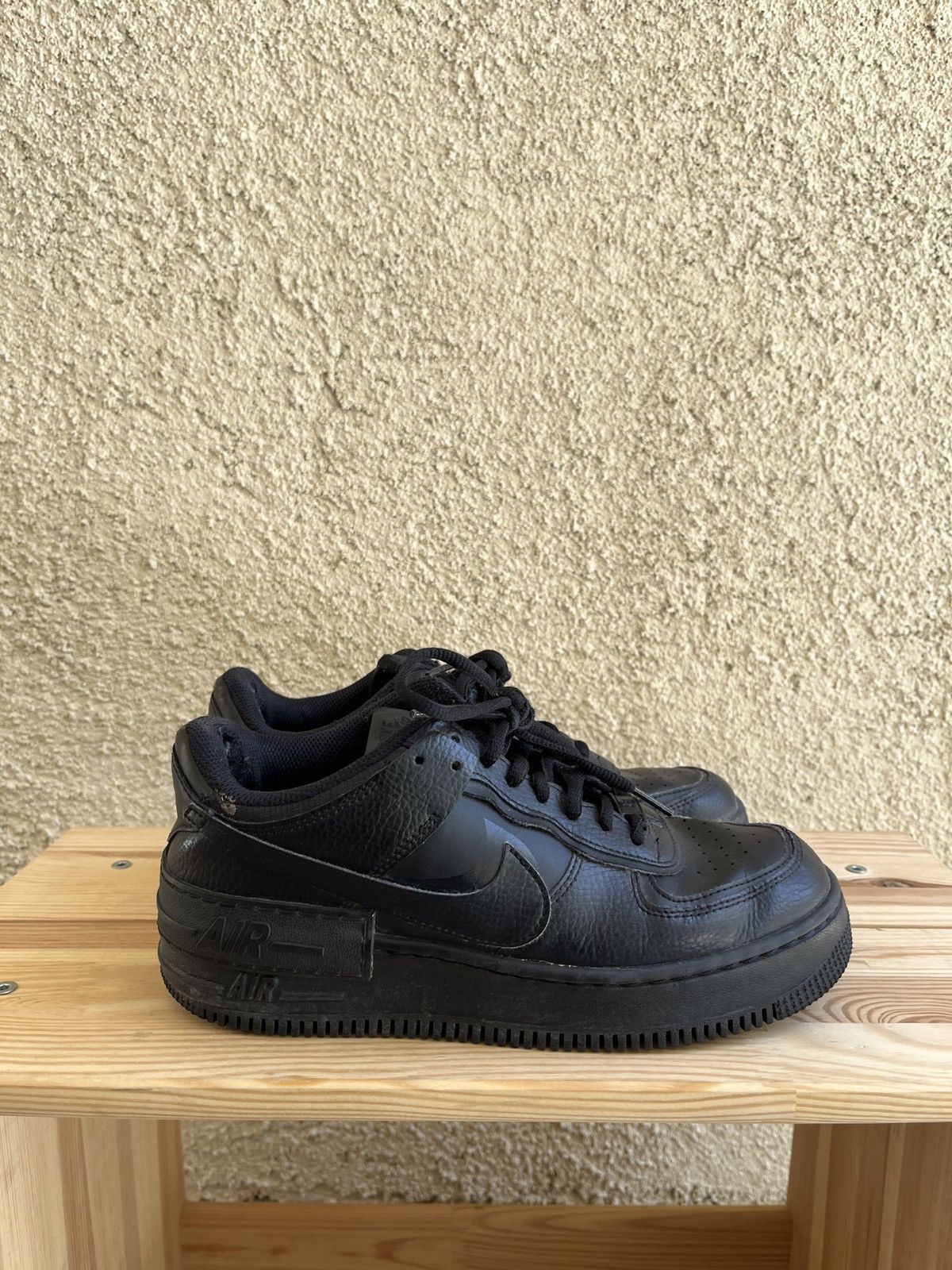 Nike Air Force Low Shadow Triple Black Women's Size