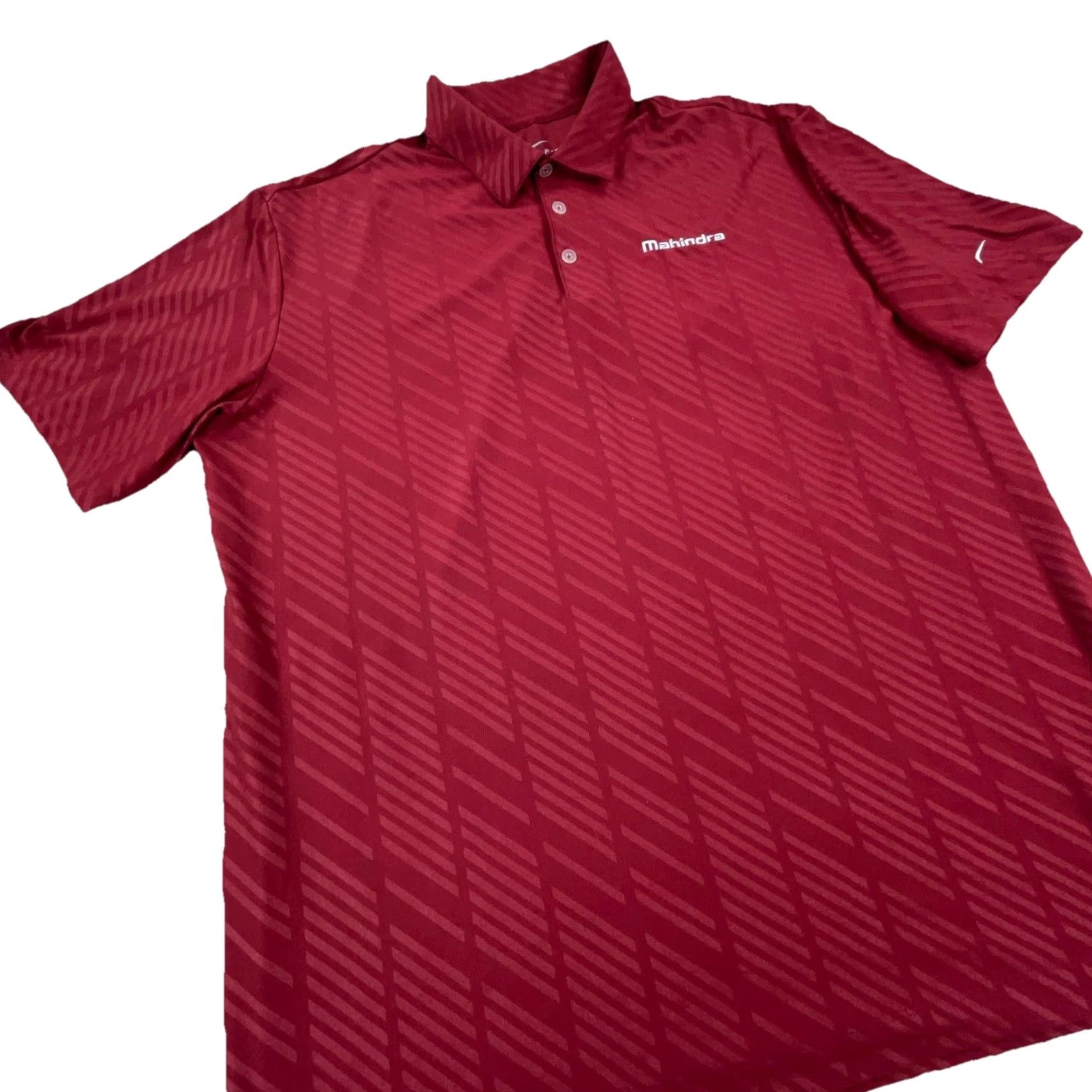 Nike Nike Polo Shirt Men's XL Red White Dri-Fit Geometric Golf Tennis Nike Dri-FIT Size US XL / EU 56 / 4 - 4 Thumbnail