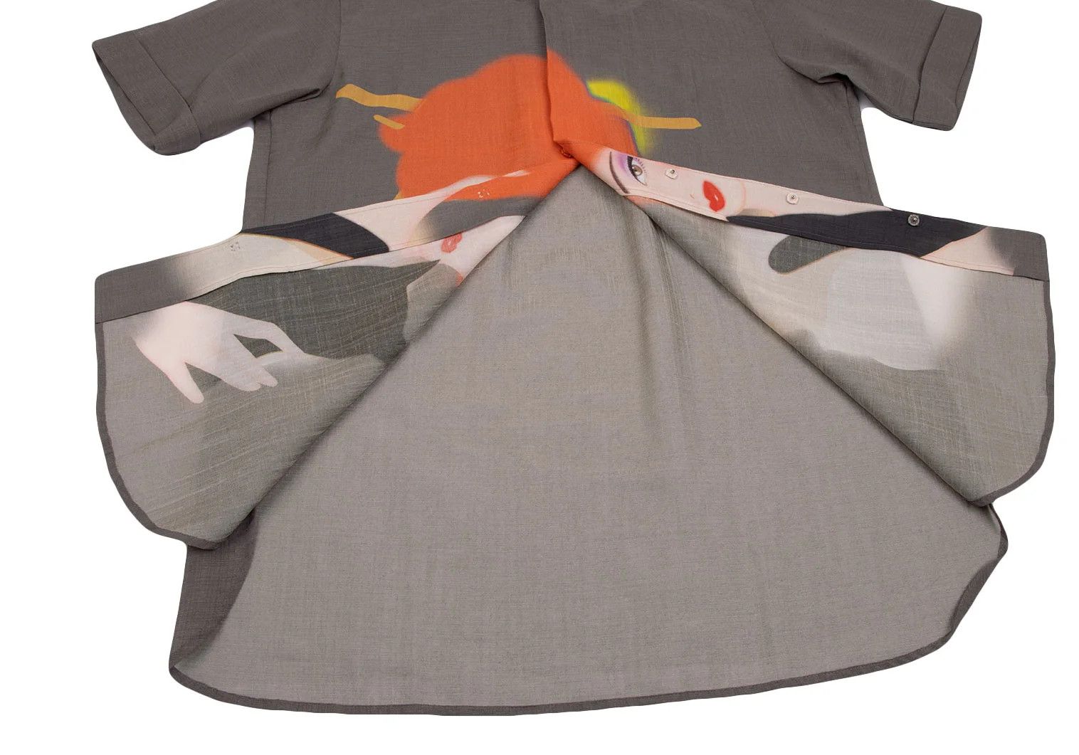 Yohji Yamamoto Yohji Yamamoto Actor Print Snap Short Sleeve Shirt Size US M / EU 48-50 / 2 - 8 Thumbnail