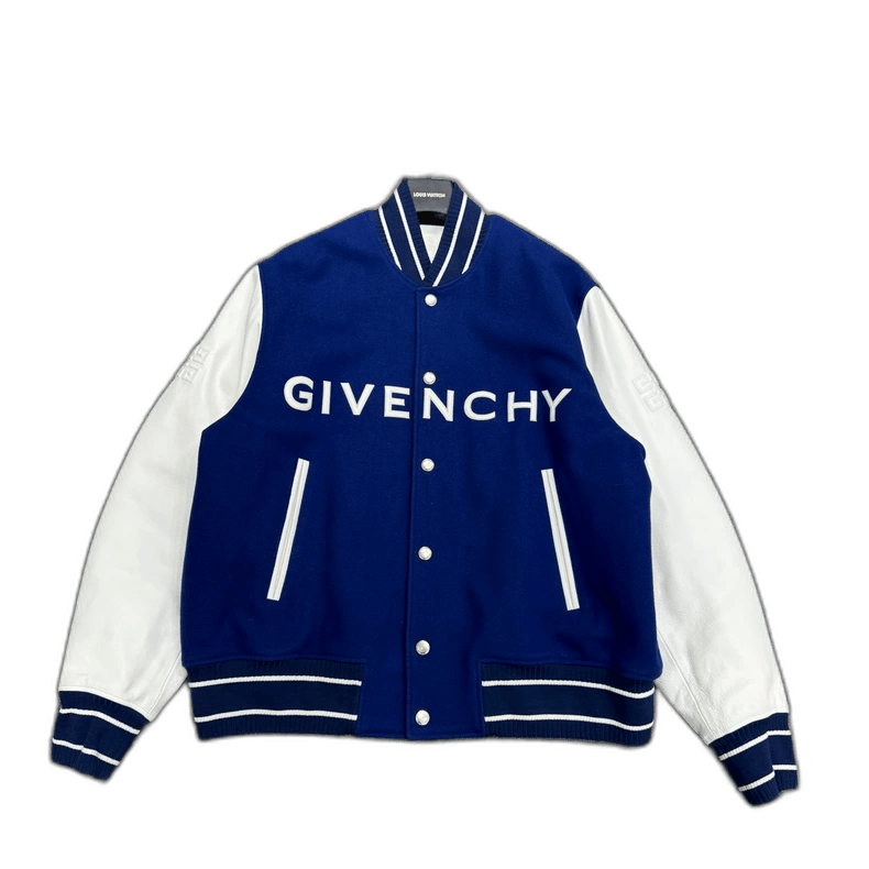 Givenchy Givenchy Givenchy Leather Panel Varsity Jacket -2507 Size US XXL / EU 58 / 5 - 1 Thumbnail