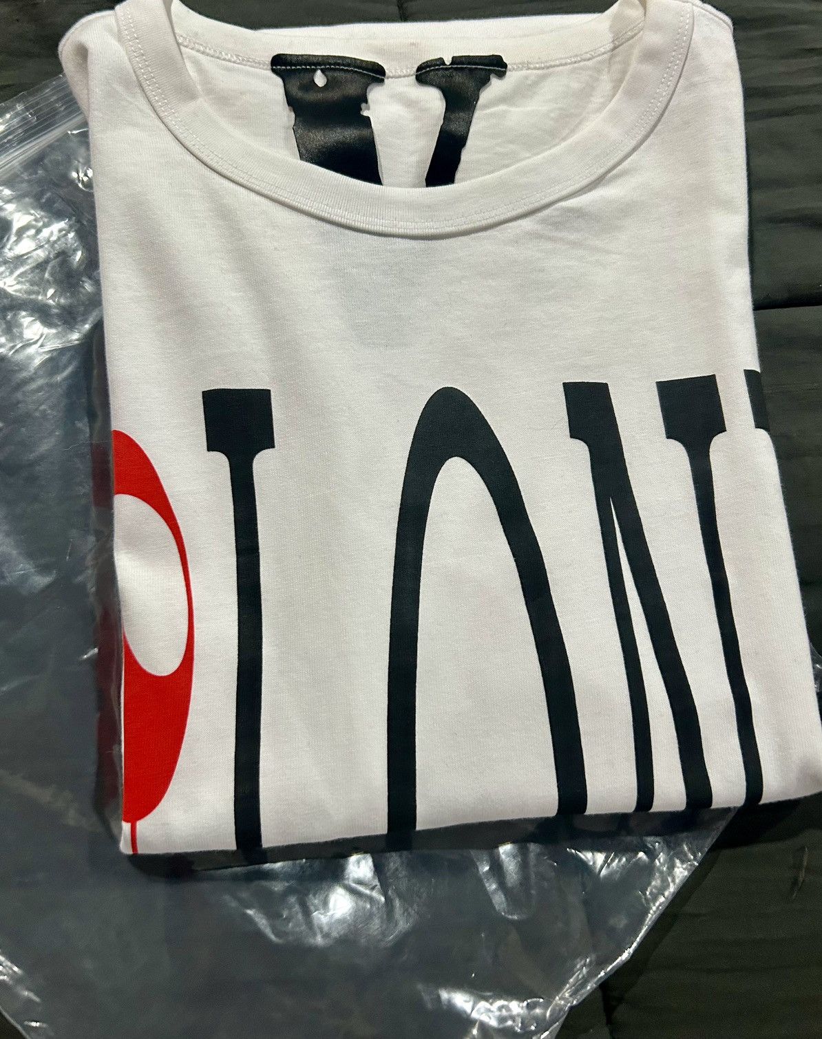 Palm Angels × Vlone Vlone x Palm Angels Logo Tee White Size US L / EU 52-54 / 3 - 10 Thumbnail