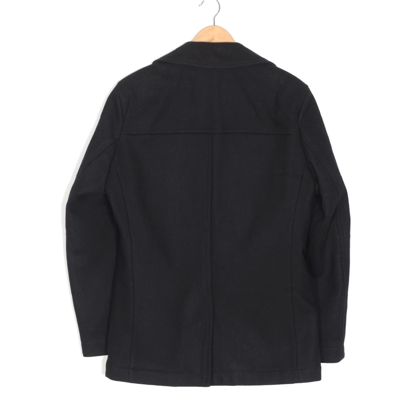 Tommy Hilfiger TOMMY HILFIGER Coat Men Size S Navy Wool Double Breasted Pea Coat Size S / US 4 / IT 40 - 3 Thumbnail