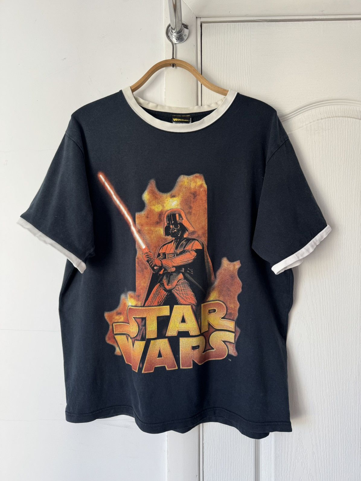 Star Wars Vintage Y2K Star Wars Darth Vader Movie Graphic T Shirt Size US XL / EU 56 / 4 - 1 Thumbnail