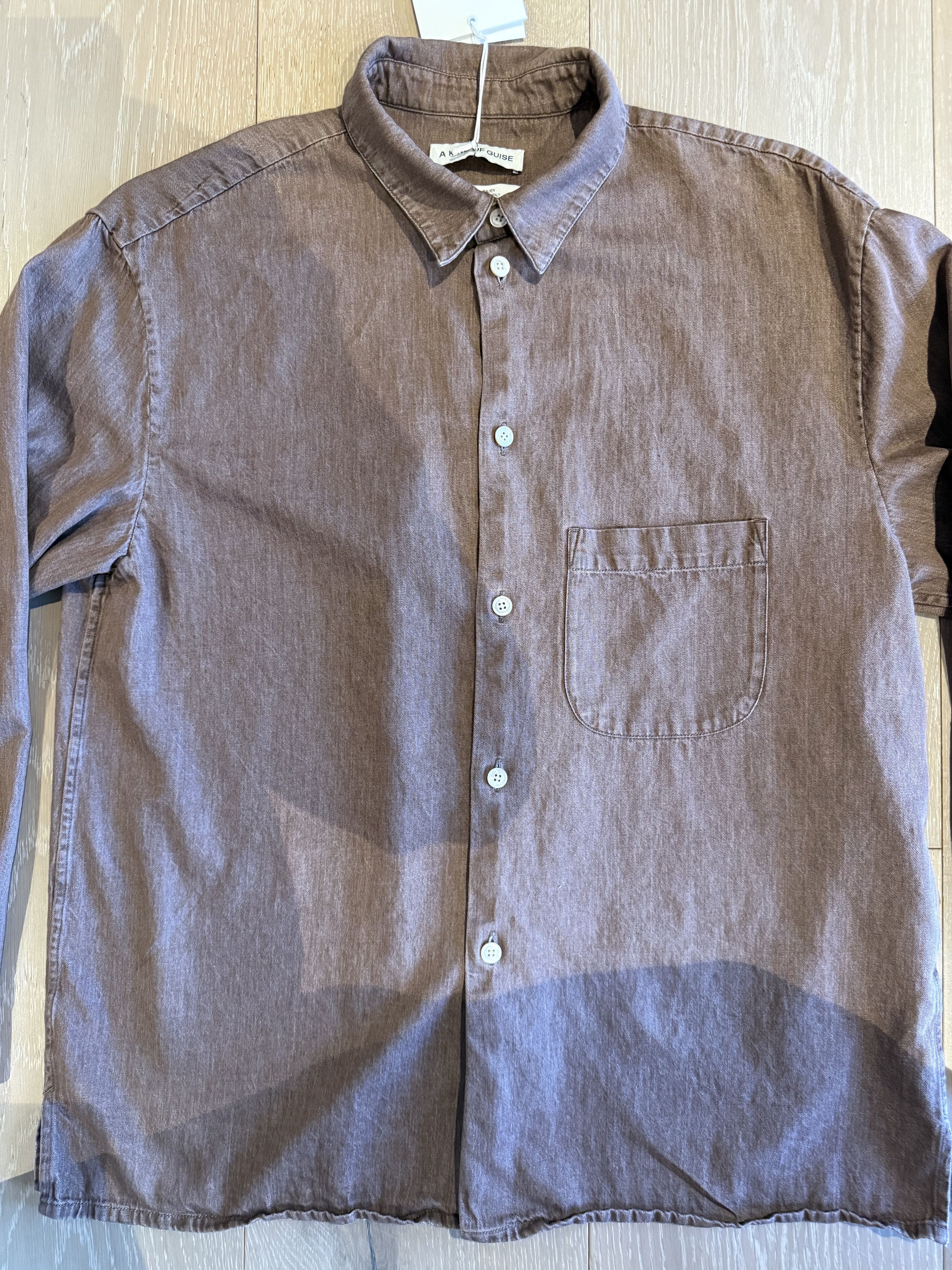 A Kind Of Guise 💚 AW25 A Kind Of Guise Gusto Shirt Sepia Denim Medium NEW Size US M / EU 48-50 / 2 - 10 Thumbnail