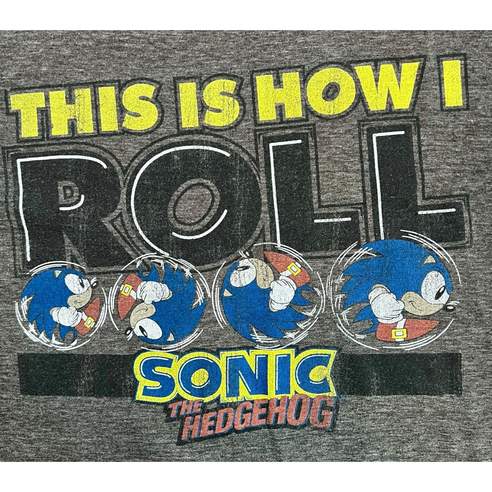 Other Sonic the Hedgehog This Is How I Roll Shirt Large Gray SEGA Size US L / EU 52-54 / 3 - 4 Thumbnail