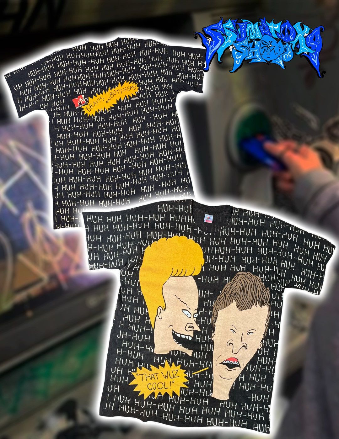 Vintage Merch Y2K 1993 MTV Beavis And Butthead Print T Shirt