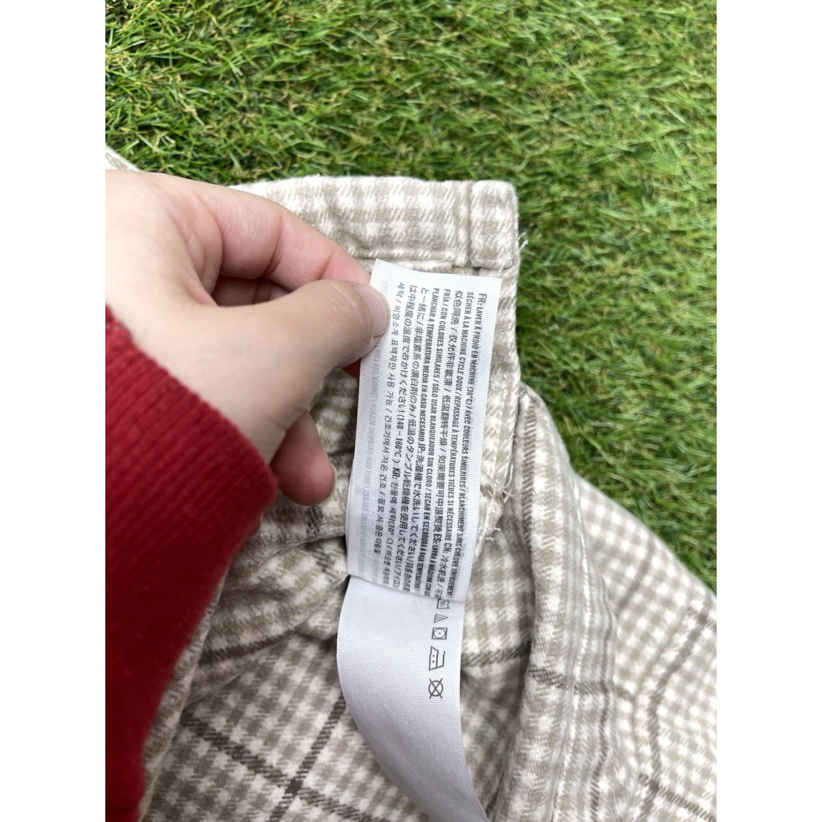 Abercrombie & Fitch VINTAGE Abercrombie & Fitch Shacket Shirt Mens Small Relaxed Oversized Plaid Flannel Button Beige 90s Outdoor Preppy Pocket Mens Size US S / EU 44-46 / 1 - 5 Thumbnail