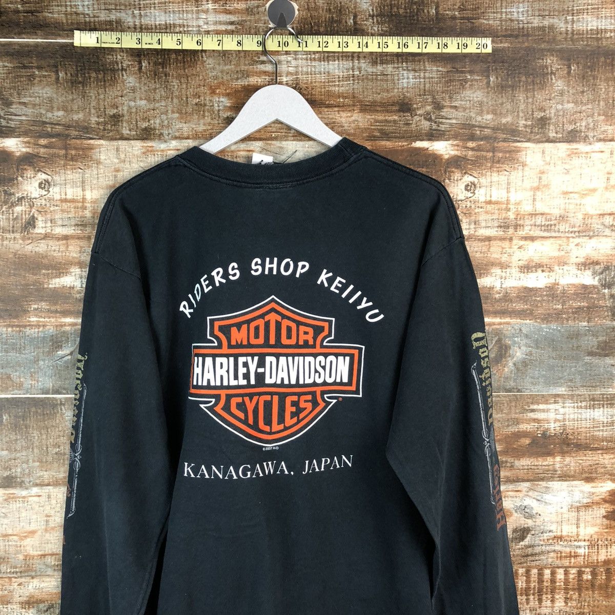 Harley Davidson Harley Davidson Kanagawa Japan Dark Blue Sweatshirt #A2482 Size US L / EU 52-54 / 3 - 14 Thumbnail