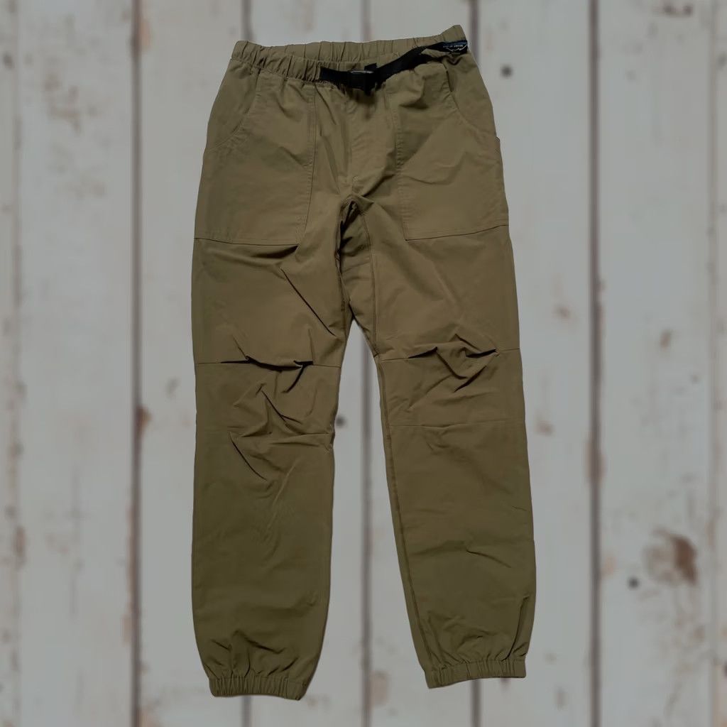 Vintage Beams Japan Tigora Nylon Belted Outdoor Camp Hiking Pants L Green Windbreaker Unisex Adults 30-32 Ready to Wear Size US 33 - 1 Thumbnail
