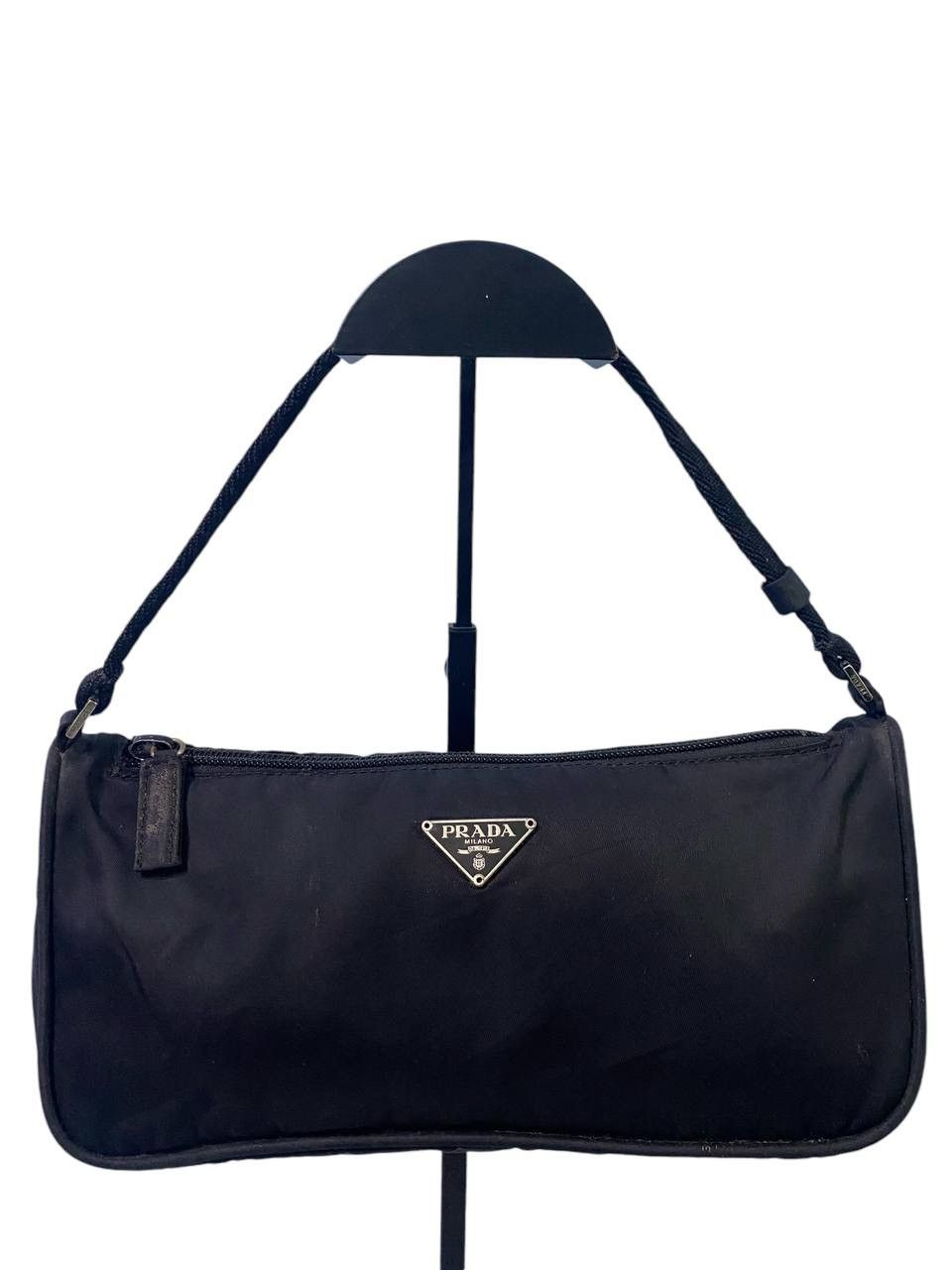 Designer × Vintage Vintage Prada Hand Bag Nice Design Size ONE SIZE - 3 Thumbnail