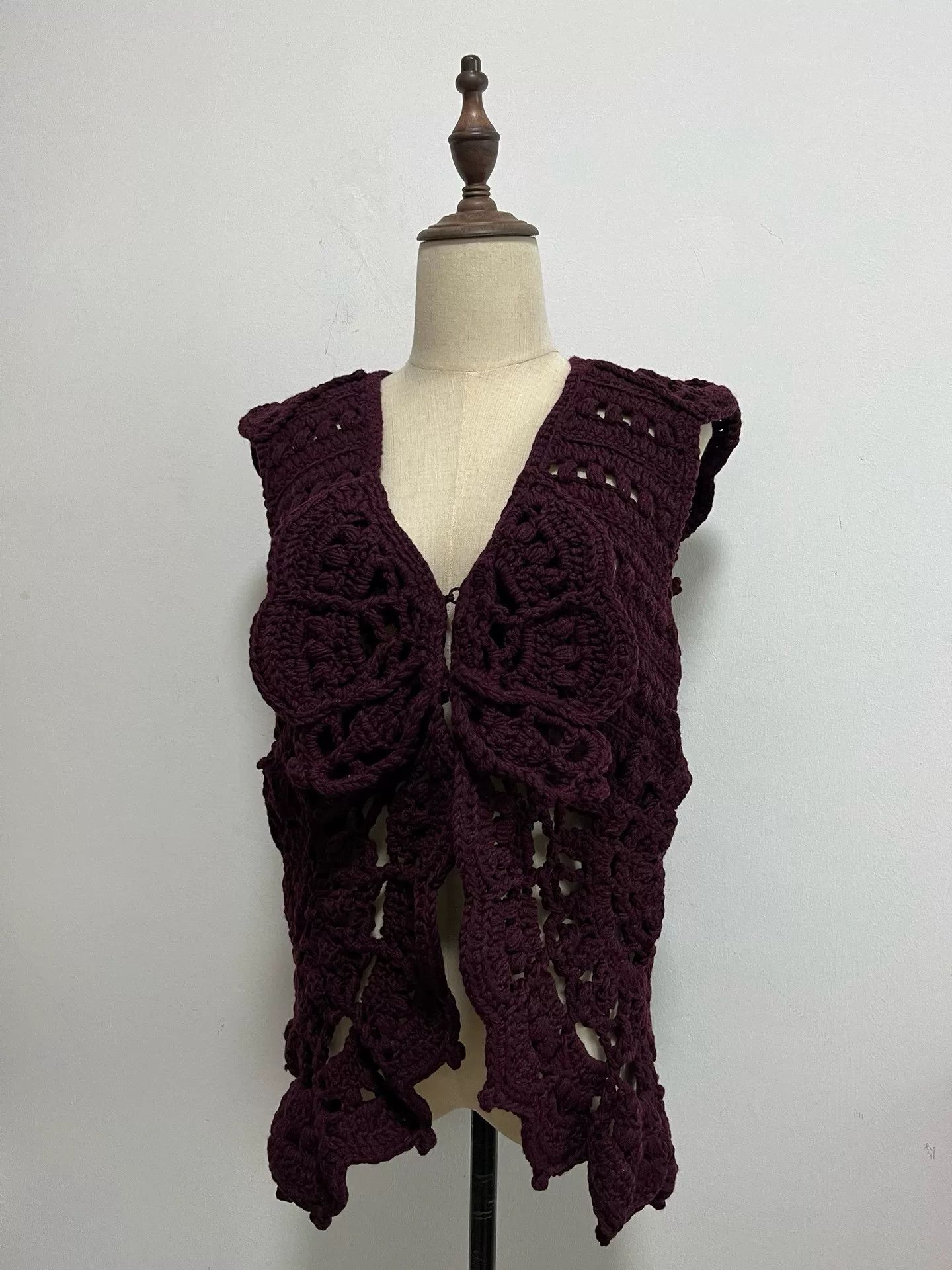 KEITAMARUYAMA KEITA MARUYAMA Crochet Lace Vest Size M / US 6-8 / IT 42-44 - 1 Thumbnail