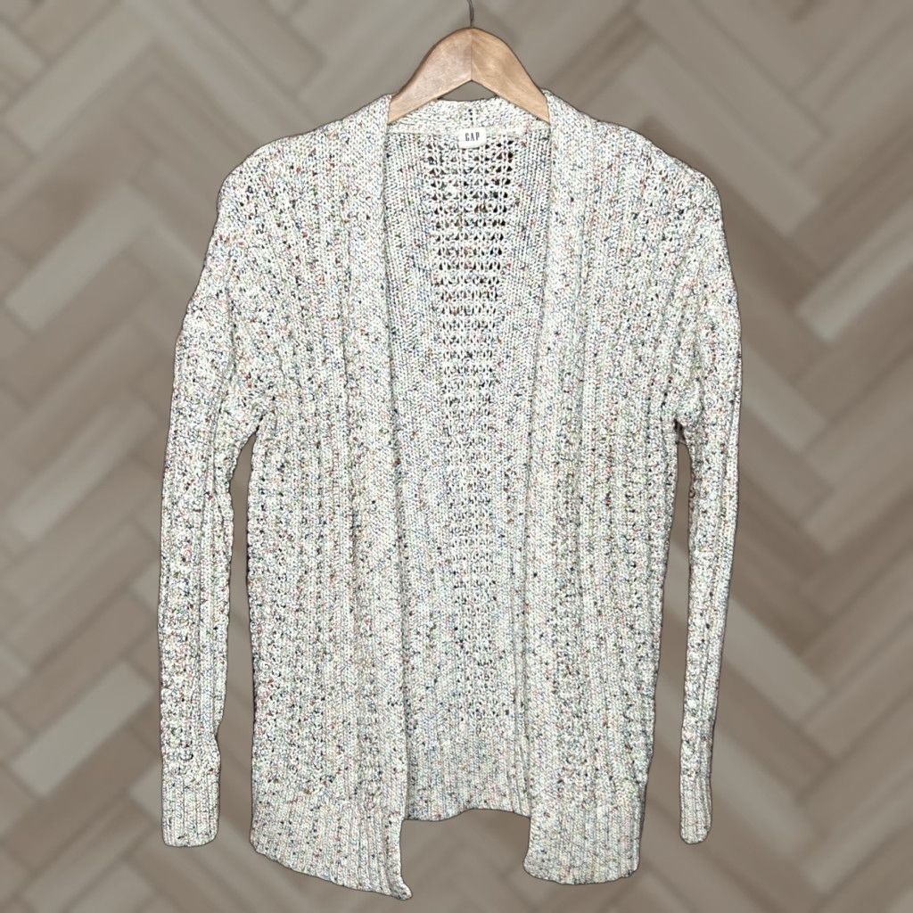 Gap Womens Gap Knit Multicolor Open Cardigan Medium Size M / US 6-8 / IT 42-44 - 1 Thumbnail