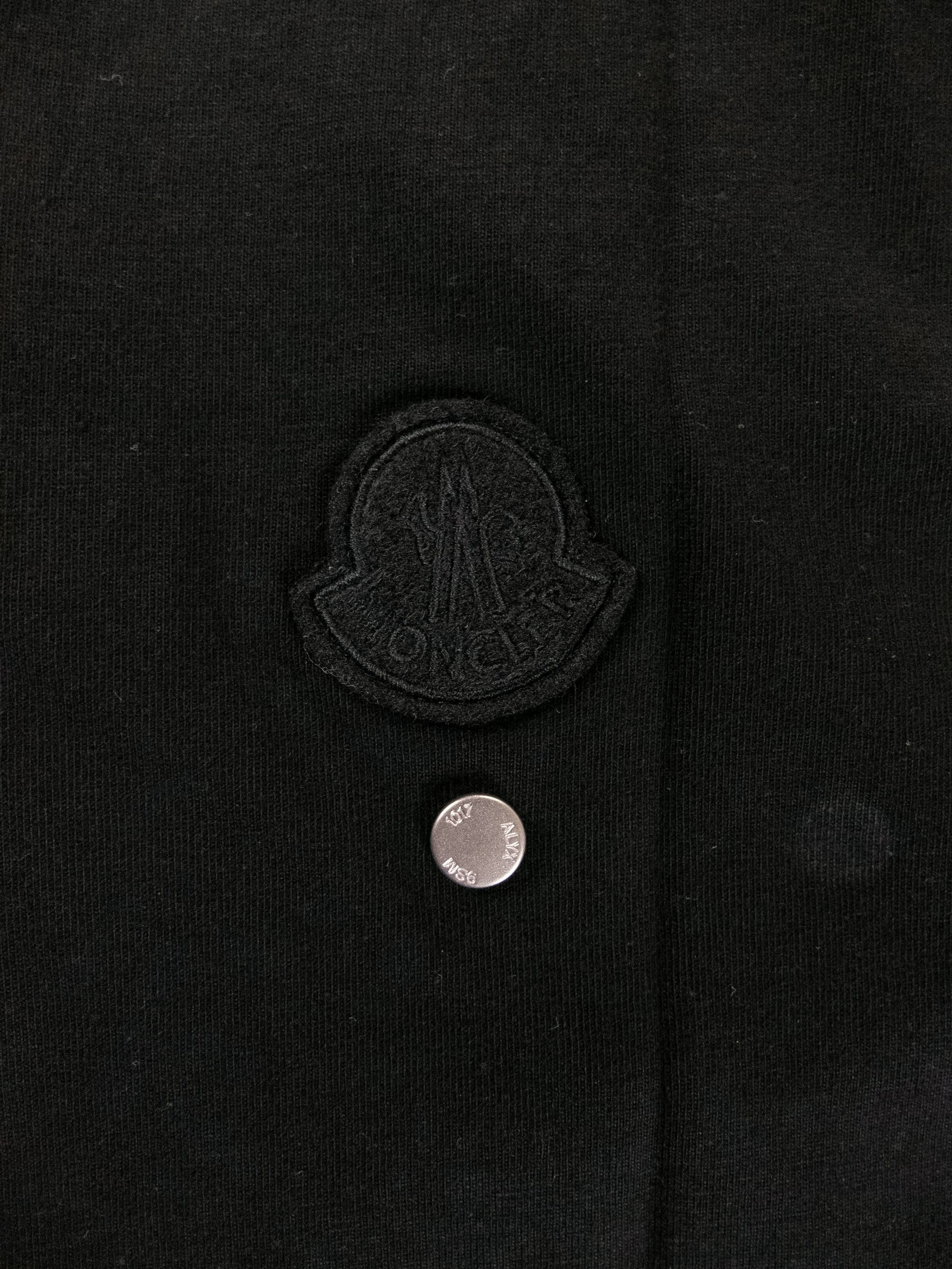 Moncler MONCLER Genius 6 x Alyx black logo print t-shirt Medium Size US M / EU 48-50 / 2 - 12 Thumbnail